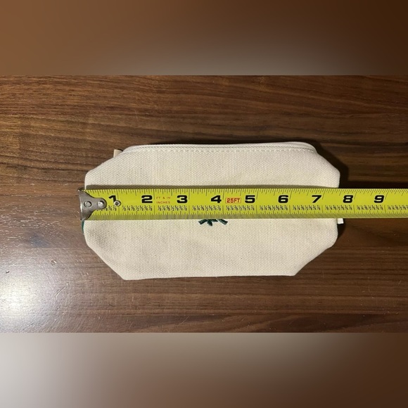 Aime Leon Dore ALD Floral Crest Logo Stationary Canvas Pouch in Botanical Green - Picture 4 of 6